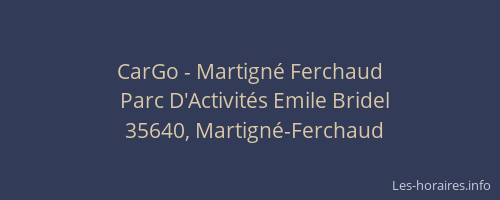 CarGo - Martigné Ferchaud