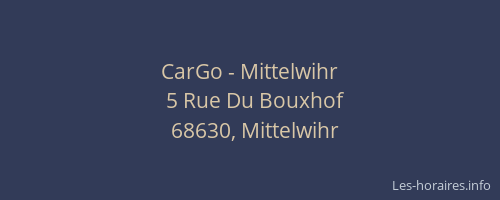 CarGo - Mittelwihr