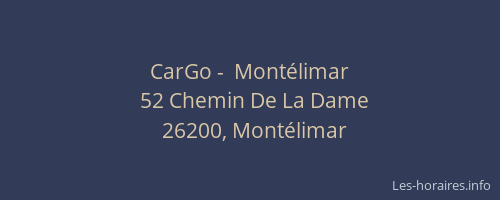 CarGo -  Montélimar
