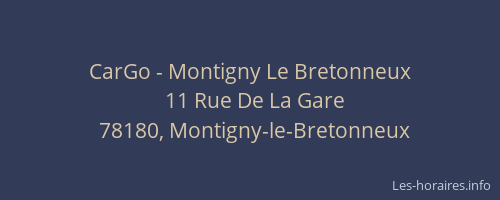 CarGo - Montigny Le Bretonneux