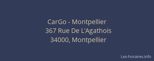CarGo - Montpellier