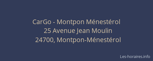 CarGo - Montpon M&eacute;nest&eacute;rol