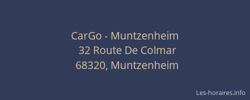 CarGo - Muntzenheim