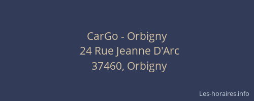 CarGo - Orbigny
