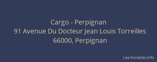 Cargo - Perpignan