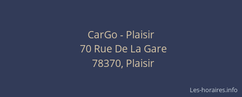CarGo - Plaisir