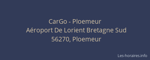 CarGo - Ploemeur