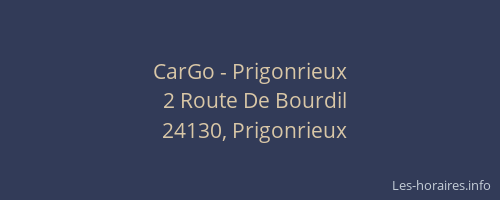 CarGo - Prigonrieux
