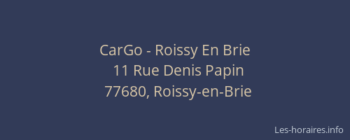 CarGo - Roissy En Brie