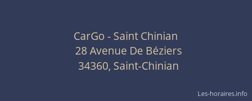 CarGo - Saint Chinian
