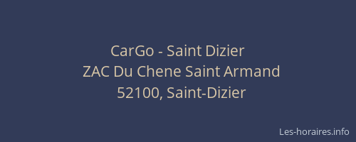 CarGo - Saint Dizier