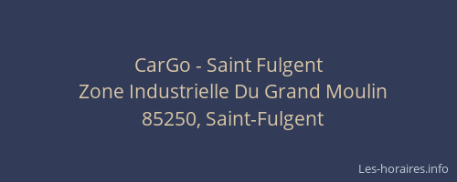 CarGo - Saint Fulgent