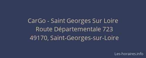 CarGo - Saint Georges Sur Loire