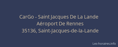 CarGo - Saint Jacques De La Lande