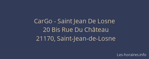 CarGo - Saint Jean De Losne