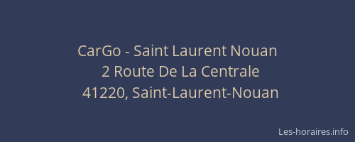 CarGo - Saint Laurent Nouan