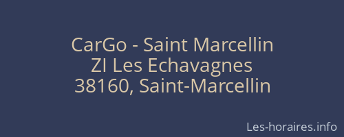 CarGo - Saint Marcellin