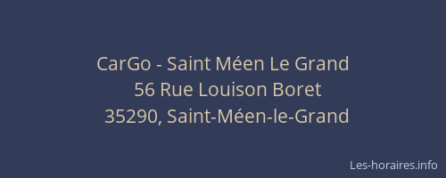 CarGo - Saint Méen Le Grand
