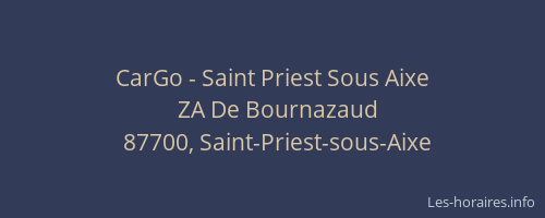 CarGo - Saint Priest Sous Aixe