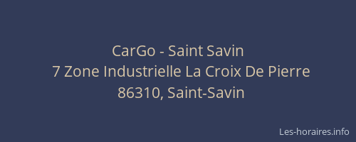 CarGo - Saint Savin