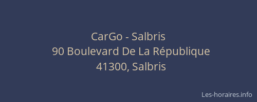 CarGo - Salbris