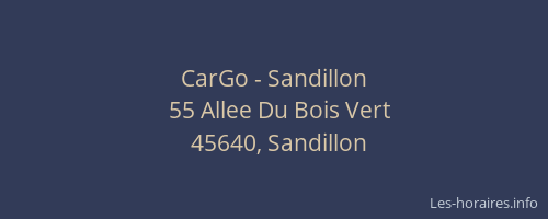CarGo - Sandillon