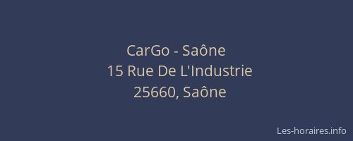 CarGo - Saône