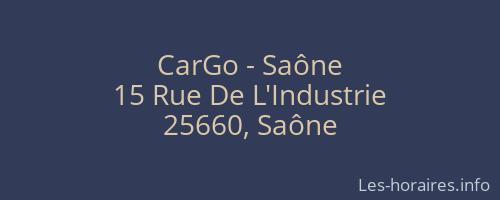 CarGo - Saône