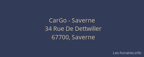 CarGo - Saverne