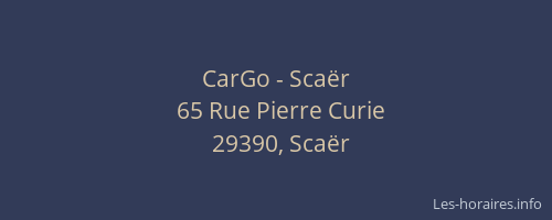 CarGo - Sca&euml;r