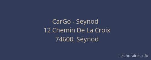 CarGo - Seynod