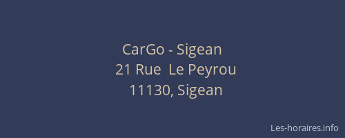 CarGo - Sigean