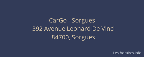 CarGo - Sorgues