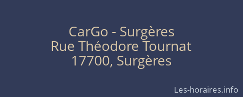 CarGo - Surgères