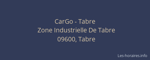CarGo - Tabre