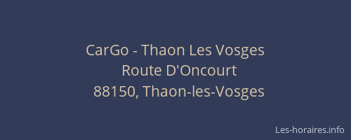 CarGo - Thaon Les Vosges