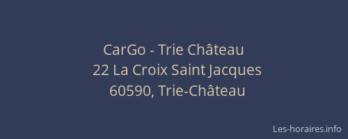 CarGo - Trie Ch&acirc;teau