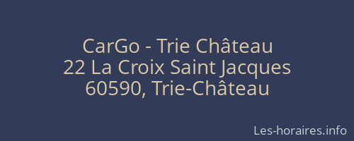 CarGo - Trie Château