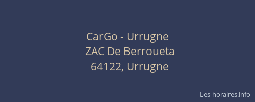 CarGo - Urrugne
