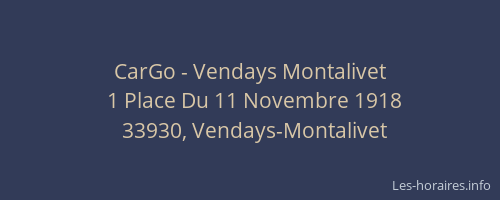 CarGo - Vendays Montalivet