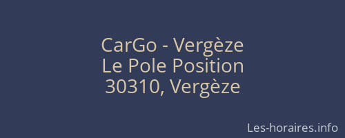 CarGo - Vergèze