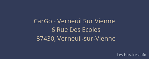 CarGo - Verneuil Sur Vienne