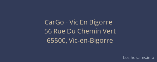 CarGo - Vic En Bigorre