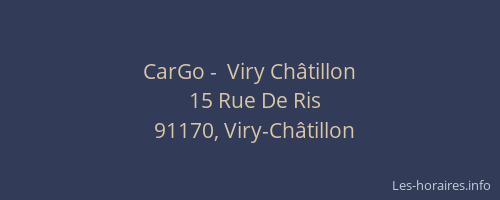 CarGo -  Viry Châtillon