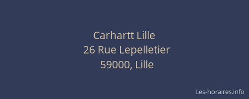 Carhartt Lille