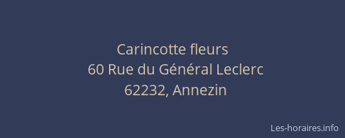 Carincotte fleurs