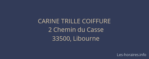 CARINE TRILLE COIFFURE