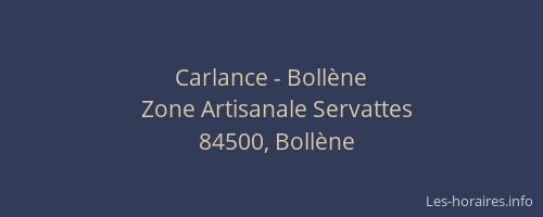 Carlance - Bollène
