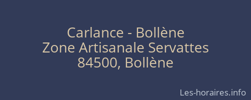Carlance - Bollène