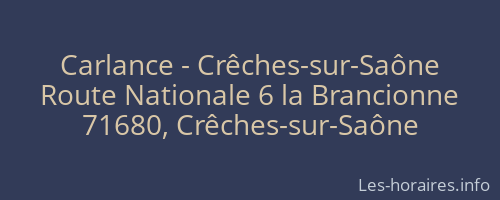 Carlance - Crêches-sur-Saône